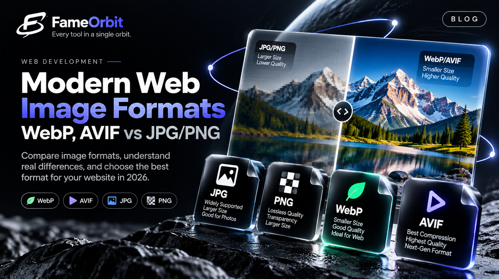 Modern Web Image Formats: WebP, AVIF vs JPG/PNG & Lossless Compression in 2026